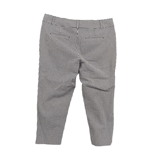 Ann Taylor Factory Gingham Cropped Pants Black White Career Casual‎ Women's 10 - Picture 11 of 11